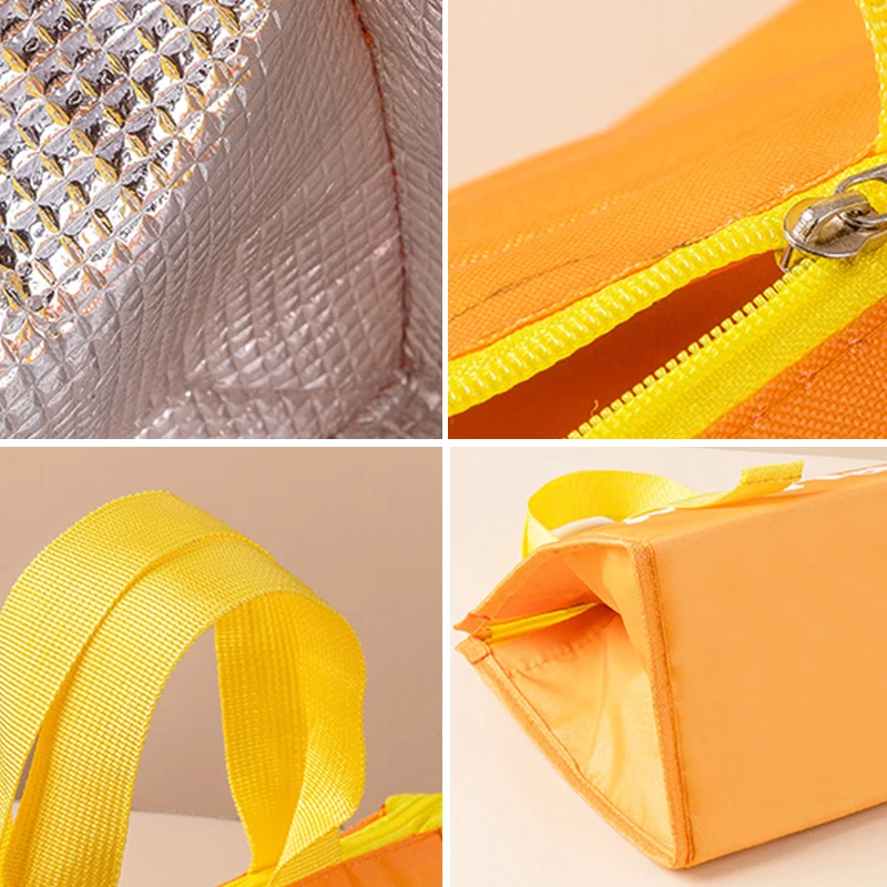 Portable Thermal Lunch Box Bag for Women and Kids – Insulated Food Storage Handbag, Travel and Picnic Cooler Pouch, Reusable Bento Bag for Lunch, Snacks, Drinks, and Meals