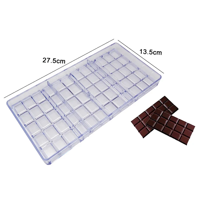 Chocolate Mold 3D Polycarbonate Transparent Plastic Kitchen Baking Tools for DIY Pastry, Candy, and Desserts, Multiple Styles Polycarbonate Chocolate Molds for Home Baking, Party Treats, and Creative Pastry Making