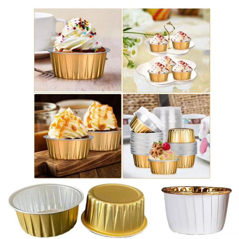 Disposable Aluminum Foil Tart Pans with Lids, Mini Pie Cupcake Baking Molds, Oven & Freezer Safe, Durable Round Foil Containers for Muffins, Cheesecake, Pastry, Takeout, Catering, Kitchen Party Supplies Disposable Aluminum Foil Tart Pans with Lids, Mini Pie Cupcake Baking Molds, Oven & Freezer Safe, Durable Round Foil Containers for Muffins, Cheesecake, Pastry, Takeout, Catering, Kitchen Party Supplies
