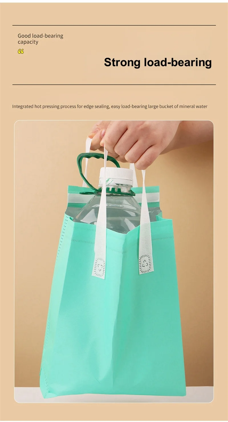 25pcs Non-Woven Insulated Tote Bags – Reusable Portable Fabric Pouches for Food, Cake, Drinks, and Snacks, Thermal Carrier Keeps Hot or Cold, Ideal for Delivery, Picnic, Grocery, Work, School 9