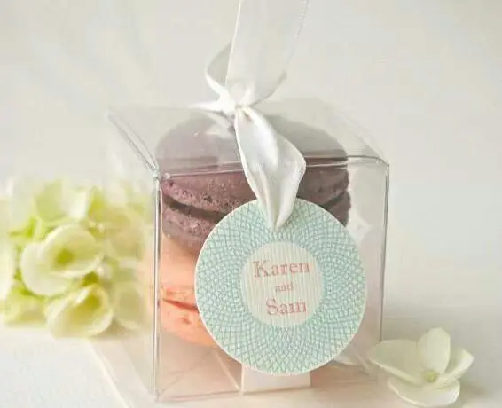 Clear PVC Box Packaging for Candles, Cakes, Cupcakes, Macarons, and Candy, Transparent Plastic Gift Boxes for Wedding, Birthday, Party Supplies, Bridal Shower, Dessert Packaging, and Event Presentation
