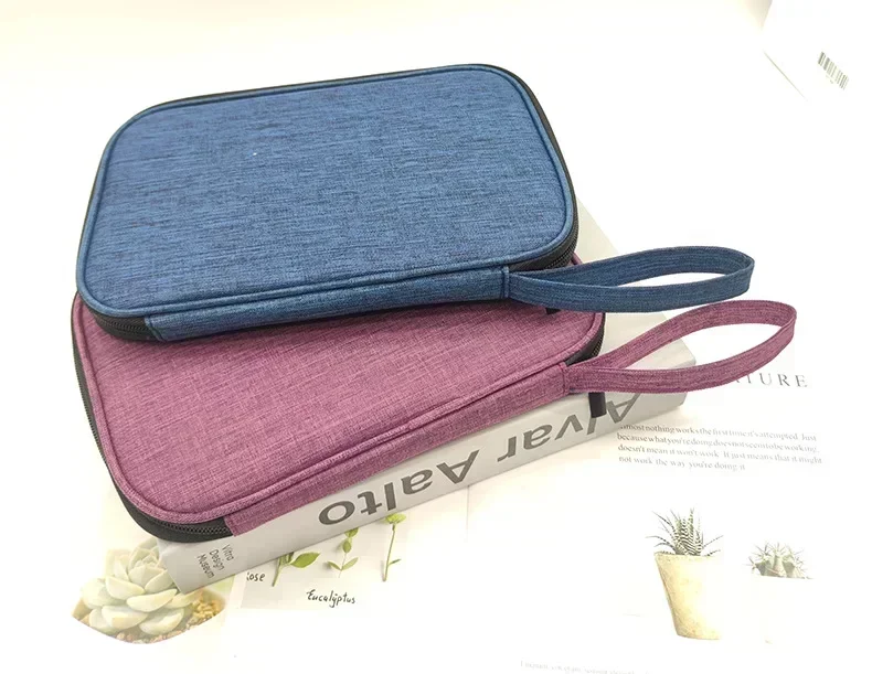 Travel WatchStrap Organizer | Multifunction Travel Carrying Bag for Watch Strap Storage, Portable Waterproof Pouch Case for Data Cable, Smartwatch Band Organizer Box Made of 300D Oxford Fabric - 图片 6