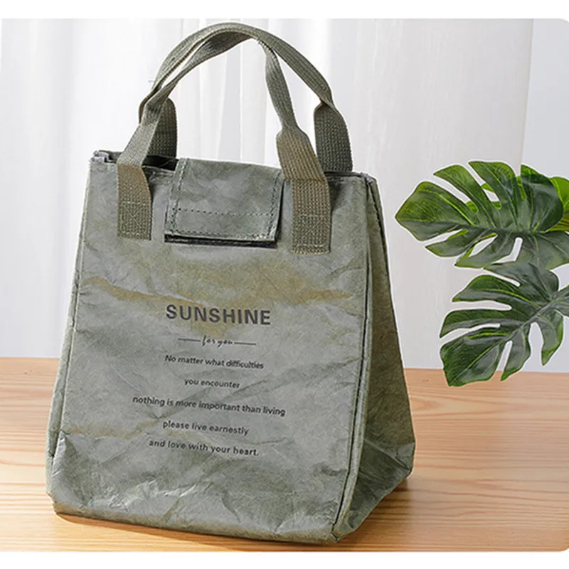 Foldable Reusable Leakproof Food Container Lunch Bag – Large Capacity Waterproof Thermal Insulated Tote for Workers, Students, Meal Prep, Office, School, Picnic, Travel, Portable Food Storage Carrier