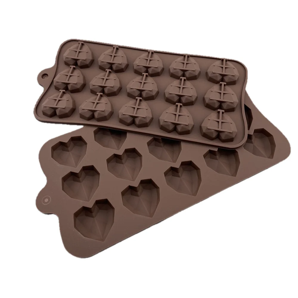 Love Silicone Baking Mold for Valentines Day New Year Ramadan Mother’s Day DIY Chocolate Candy Fondant Cake Baking Molds Kitchen Dessert Pastry Decoration Tools Craft Tray