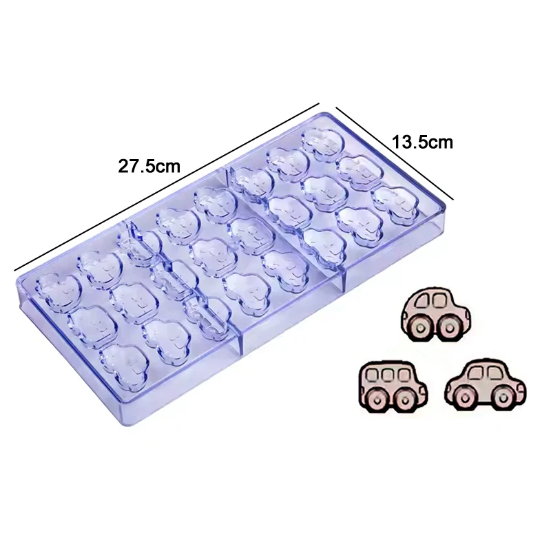 Chocolate Mold 3D Polycarbonate Transparent Plastic Kitchen Baking Tools for DIY Pastry, Candy, and Desserts, Multiple Styles Polycarbonate Chocolate Molds for Home Baking, Party Treats, and Creative Pastry Making