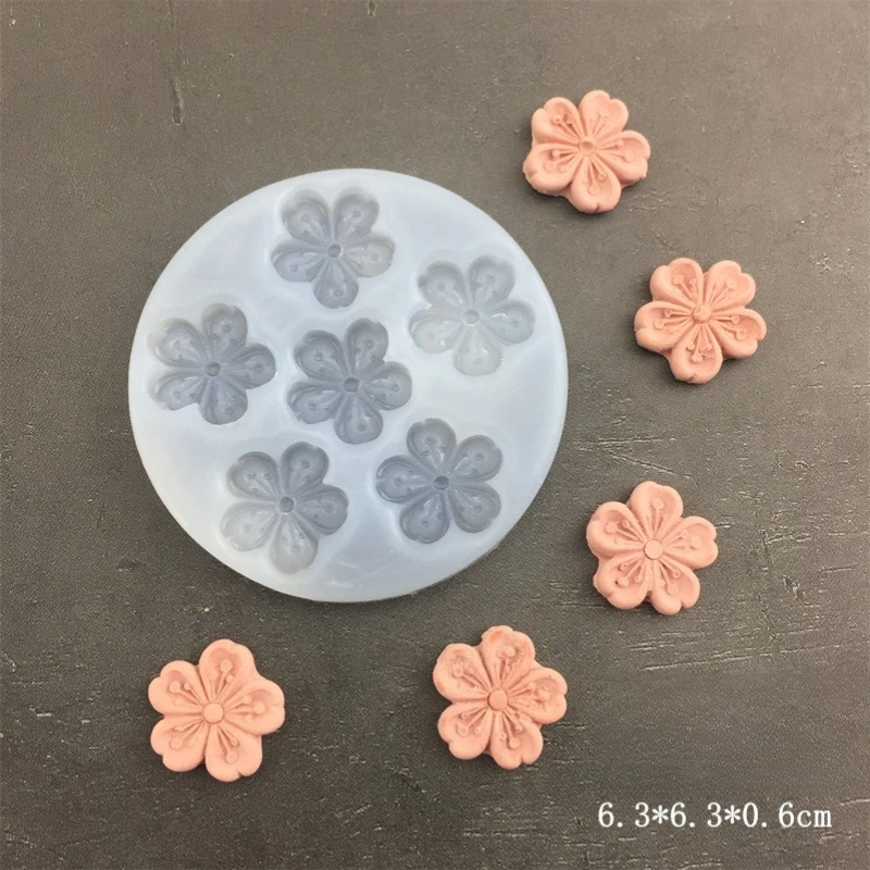 Flower Daisy Silicone Sugarcraft Mold for Cupcake Fondant, Resin, Candy, Chocolate, and Cake Decorating, Non-Stick Flexible Baking Mould for Sugarcraft, Pastry, Dessert, and Creative DIY Kitchen Tools
