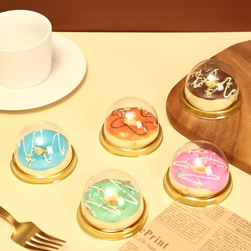 50Pcs Mini Dessert Cake Box Containers, Transparent Cupcake and Pastry Baking Packaging Boxes with Lids, Clear Plastic Dessert Holders for Wedding, Birthday, Christmas, Party Supplies and Gift Packaging - 图片 5