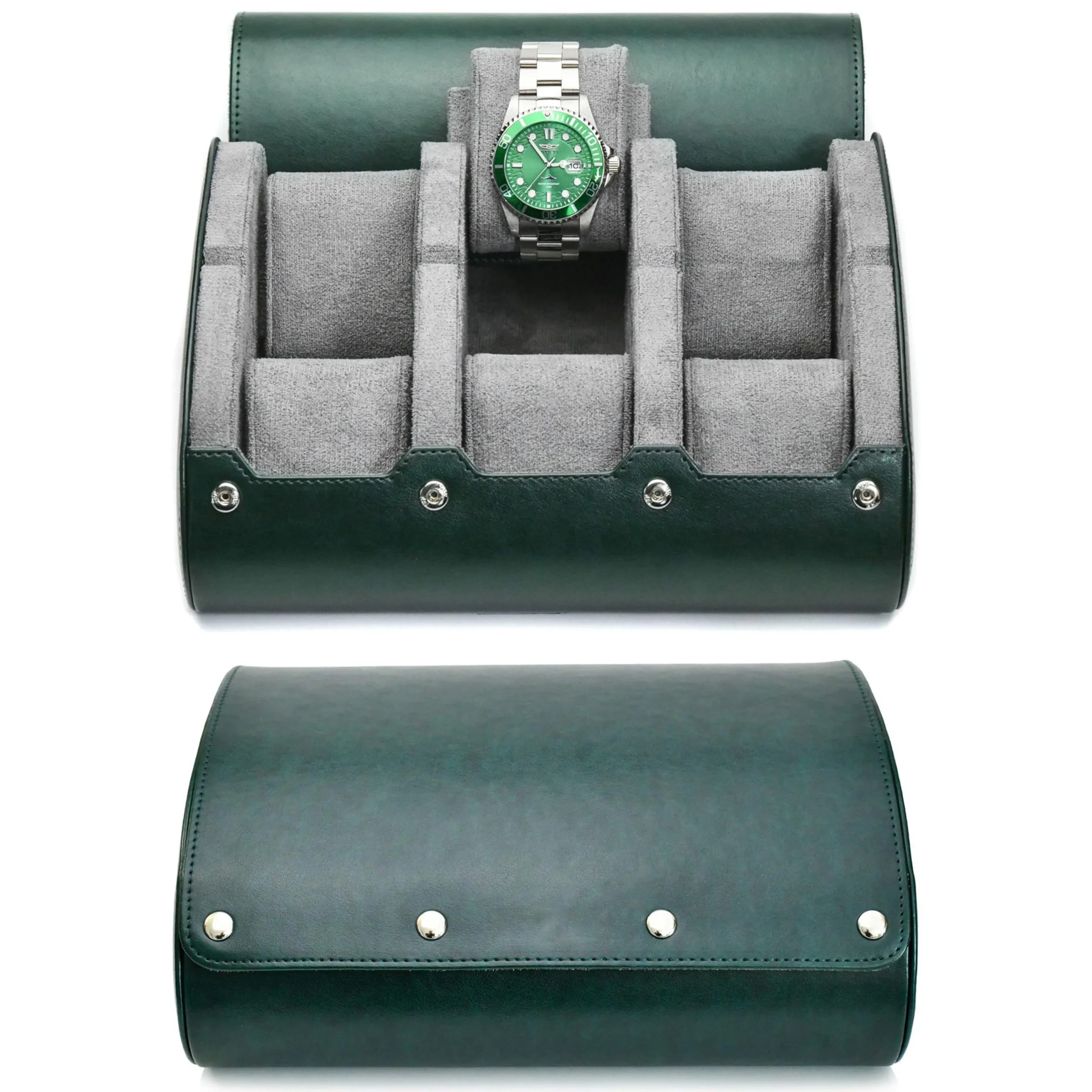 Watch Travel Case Organizer ⌚ – 3/6 Slot PU Leather Watch Roll for Men & Women, Swiss-Inspired Design, Soft Suede Interior, Anti-Scratch & Stable Display Case, Perfect Gift for Watch Lovers - 图片 8