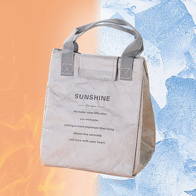 Foldable Reusable Leakproof Food Container Lunch Bag – Large Capacity Waterproof Thermal Insulated Tote for Workers, Students, Meal Prep, Office, School, Picnic, Travel, Portable Food Storage Carrier