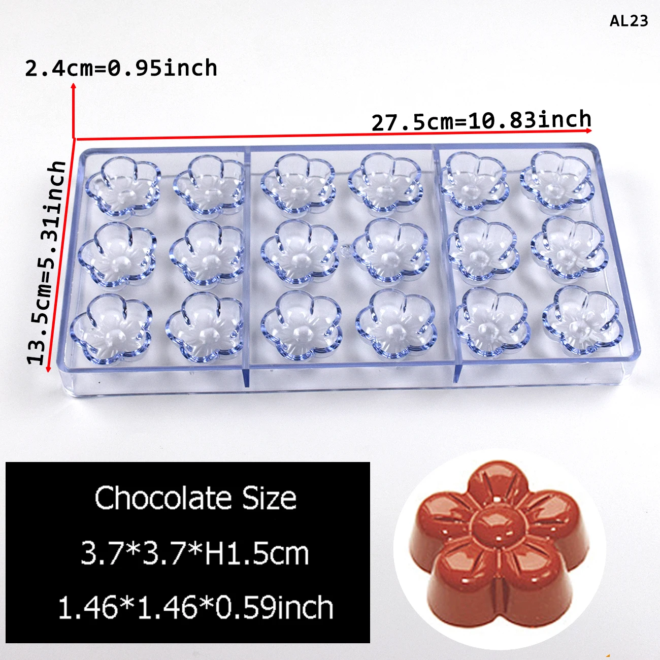 1Pcs Polycarbonate Chocolate Mold with Cylindrical, Strip, and Sphere Shapes for Candy, Confectionery, Pastry, and Baking, Durable Transparent Chocolate Mold Tray for Home Baking, DIY Desserts, and Creative Treats - 图片 9
