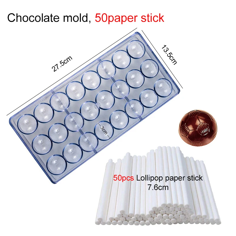 Chocolate Mold 3D Polycarbonate Transparent Plastic Kitchen Baking Tools for DIY Pastry, Candy, and Desserts, Multiple Styles Polycarbonate Chocolate Molds for Home Baking, Party Treats, and Creative Pastry Making