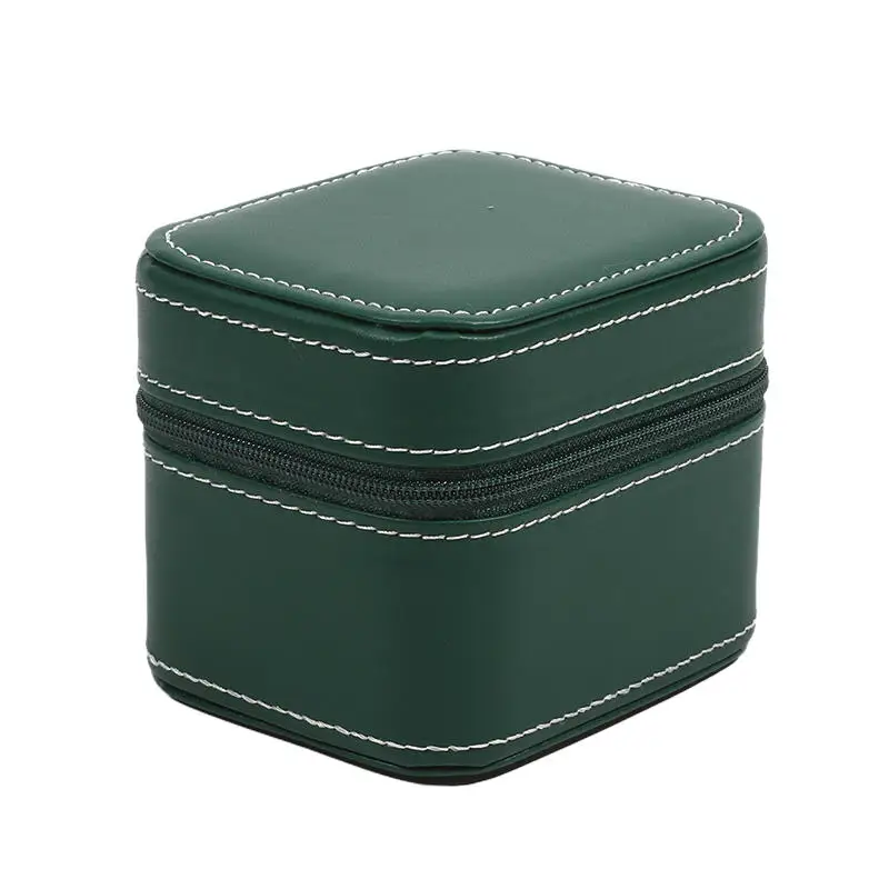 Travel Watch Case ⌚ Single Watch Case – Leather Watch Travel Case with Removable Cushion – Portable Square Jewelry Storage Organizer Box for Wristwatch and Smartwatch Protection 27