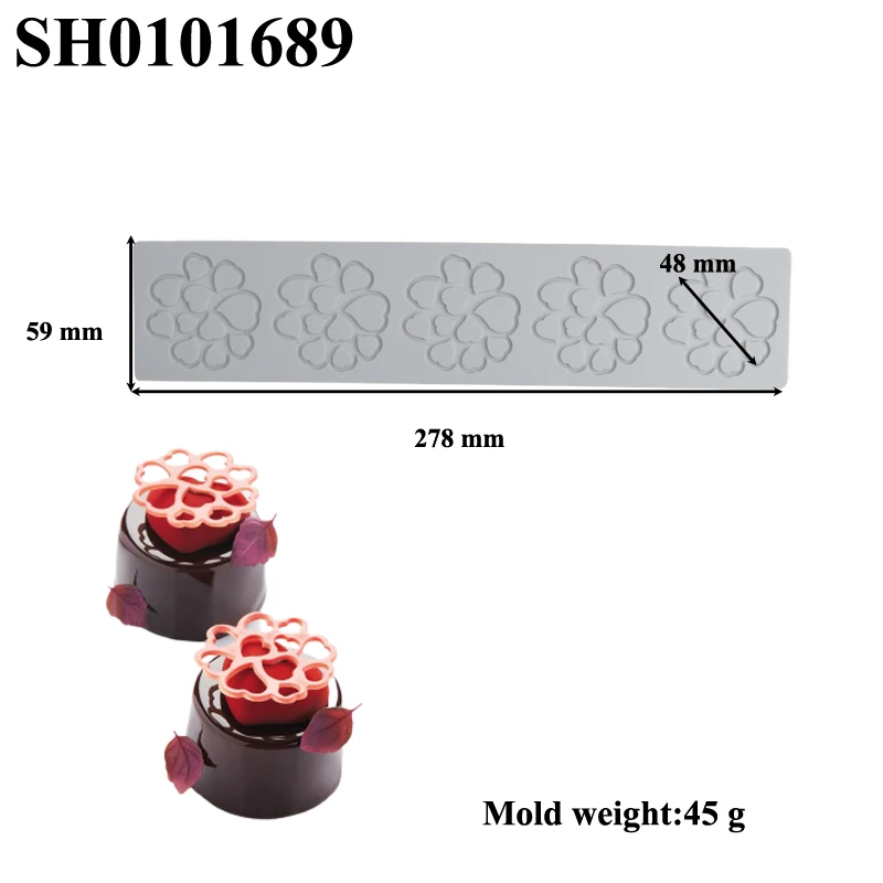 Silicone Lace Mat Butterfly and Leaf Pattern, Sugarcraft Cake Decorating Mold Pad, Flexible Silicone Fondant Mat for DIY Chocolate, Cookies, Candy, Cupcakes, Desserts, Baking Tools, Reusable Non-Stick