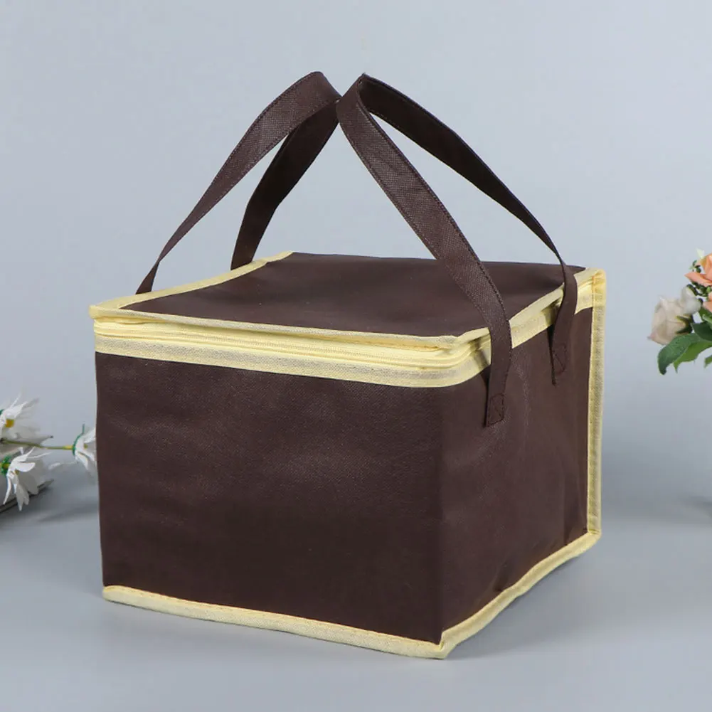 Food Pizza Delivery Insulated Bag – Waterproof Thermal Cooler Tote for Hot or Cold Meals, Camping, Food Storage, Reusable Foil Insulated Lunch Bag, Portable Meal Carrier for Work, School, Picnic 1