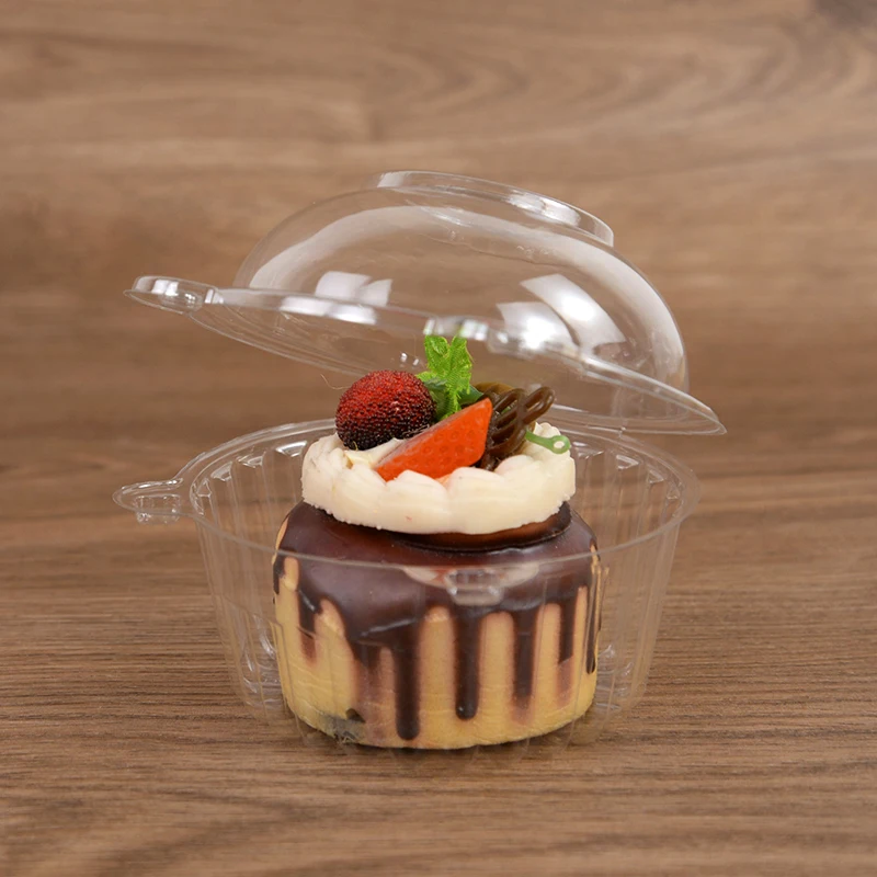 10/50Pcs Clear Cupcake Packaging Boxes, Dessert Donut Muffin Cake Container Holders with Lids, Transparent Pastry Display Containers for Wedding Birthday Party Christmas Holiday Event Supplies 11