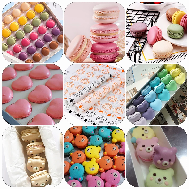 Silicone Baking Mat Non-Stick – Macaron, Fondant, Cookie, and Pastry Pad for Oven Use, Reusable Rolling Dough Mat for Cakes, Pies, Bread, Chocolate, and Home Baking Tools