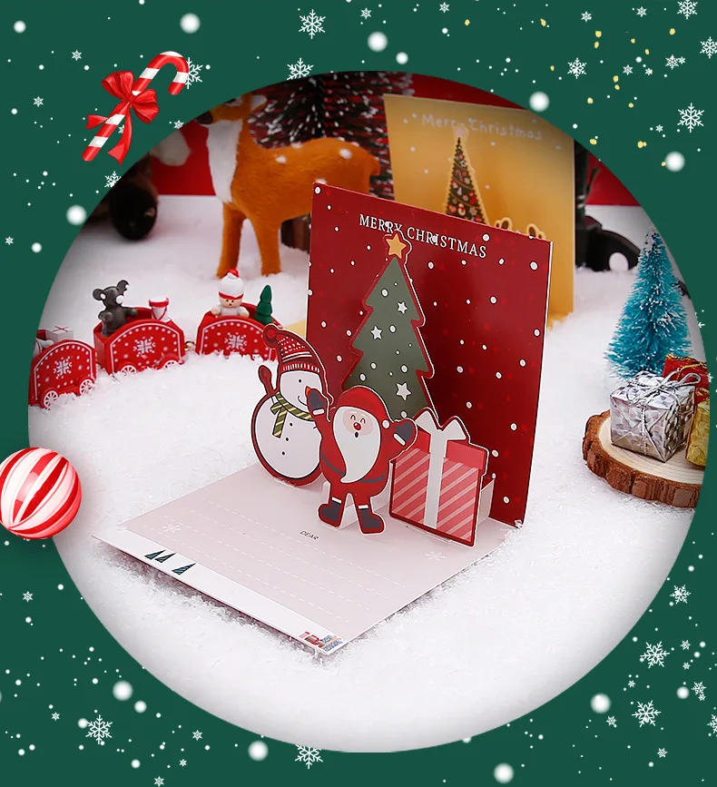 3D Pop Up Christmas Greeting Cards with Envelopes – Folding Message Cards Featuring Santa Claus, Snowflake, and Holiday Designs, Perfect Gift Card for Birthday, New Year, Party, and Winter Decorations 3D Pop Up Christmas Greeting Cards with Envelopes – Folding Message Cards Featuring Santa Claus, Snowflake, and Holiday Designs, Perfect Gift Card for Birthday, New Year, Party, and Winter Decorations