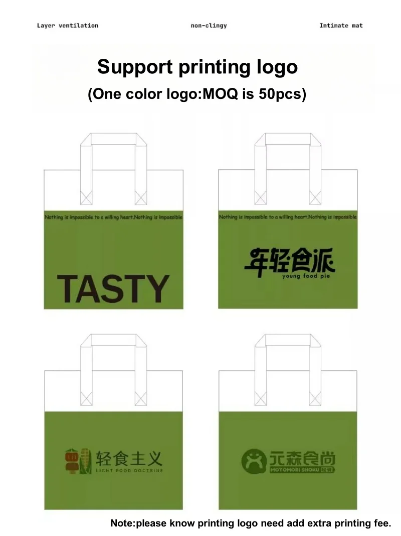 10pcs Green Non-Woven Insulated Tote Bags – Portable Reusable Pouches for Food, Drinks, Cake, and Snacks, Thermal Carrier Keeps Hot or Cold, Ideal for Delivery, Picnic, Grocery, Work, School 8