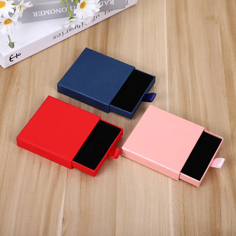 Kraft Paper Drawer Jewelry Box 📦 – Premium Gift Case with Sponge Lining Kraft Paper Drawer Jewelry Box 📦 – Premium Gift Case with Sponge Lining