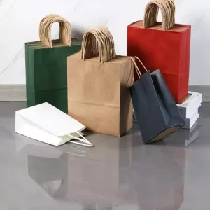 10/30PCS Holiday Birthday Wedding Party Gift Bags – Kraft Paper Colorful Gift Bags for Shopping, Candy, and Gift Packaging, Perfect for Events and Special Occasions