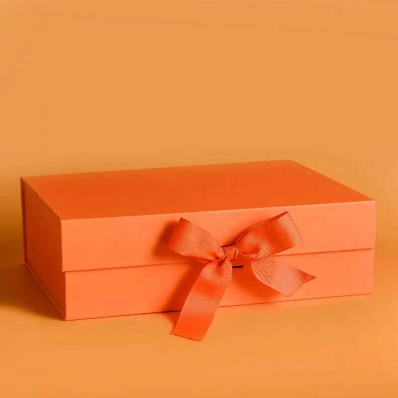 Gift Box with Magnetic Closure and Lid, Foldable Cardboard Gift Packaging Box with Ribbon for Valentine’s Day, Birthday, Wedding, Bridesmaid Proposal, Party Supplies, Holiday Present Wrapping - 图片 8