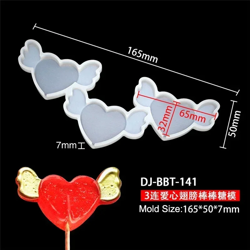 Leaf Flower Heart Bear Shape Silicone Lollipop Mold Round Chocolate Candy Cheese Baking Mould Fondant Cake Decorating Tools Dessert Cupcake Topper Tray Kitchen Pastry DIY Baking Accessories - 图片 18