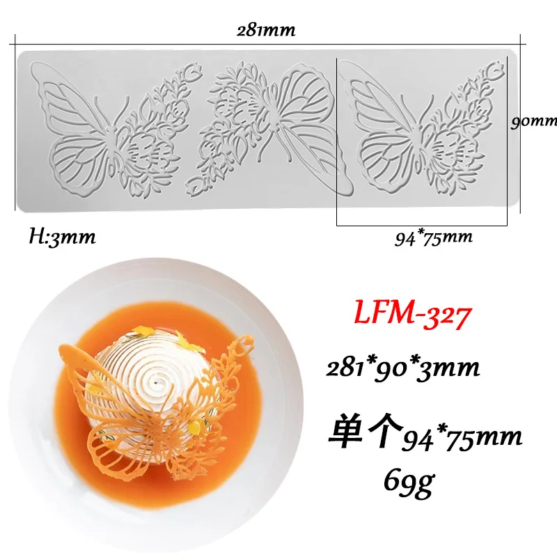 Leaf Flower Wreath Lace Silicone Mold Fondant Cake Sugarcraft Mould Chocolate Candy Dessert Tray Decoration Tools Pastry Baking Supplies Cupcake Topper Resin Soap Wax Melt DIY Craft Accessories - 图片 8