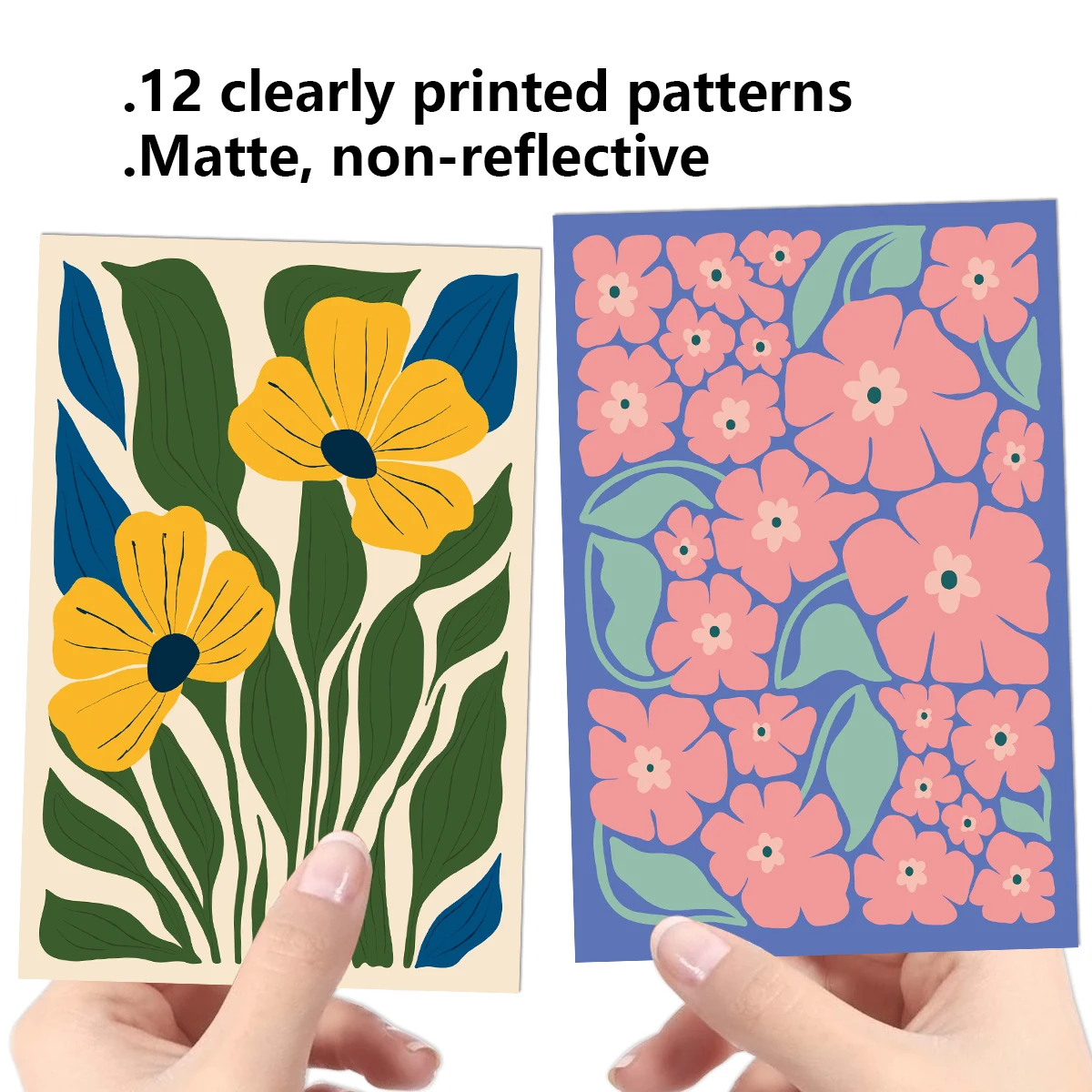 12PCS Minimalist Line Art Floral Wall Cards – Aesthetic Decorative Prints for Home, Bedroom, Office, Cafe, Gallery Wall, DIY Art Gift Set, Party Invitations, Thank You Notes, and Creative Room Decor