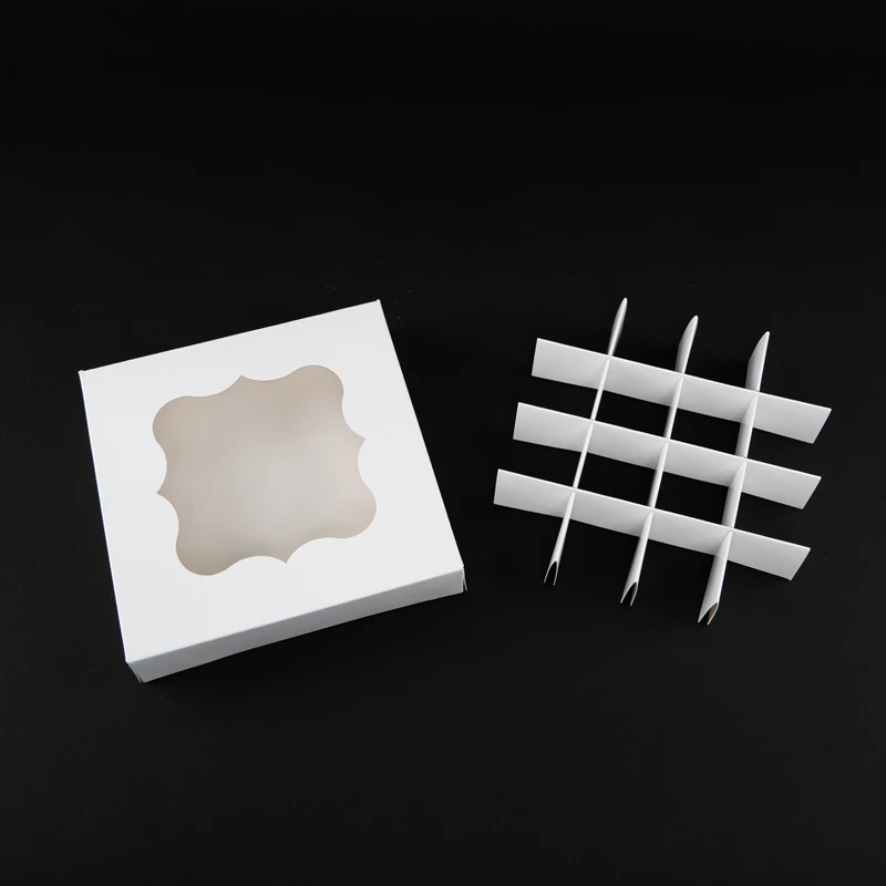 5pcs Mini Cupcake and Pastry Chocolate Paper Boxes in White and Pink, Handmade Dessert Packaging for Birthday Wedding Party, Small Gift Favor Containers Elegant Display