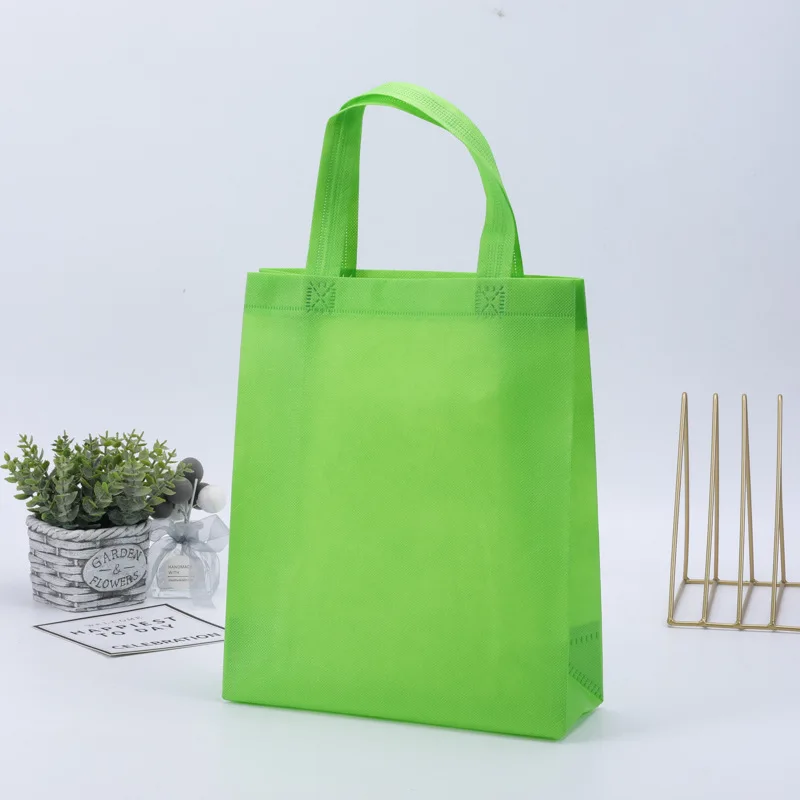 Portable Non-Woven Shopping Bag – Large Capacity, Reusable Eco-Friendly Handbag, Custom Logo or Printing Option (Printing Fee Not Included), Perfect for Grocery, Gift, and Promotional Use