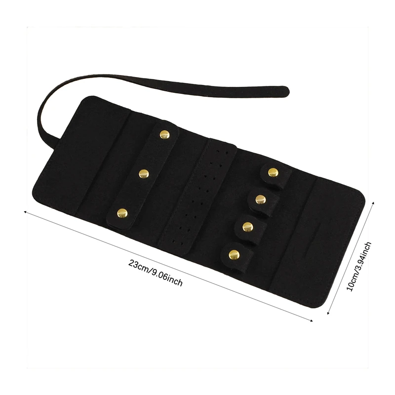 Travel Jewelry Organizer | Foldable Jewelry Roll Organizer – Convenient Jewelry Storage Bag, Travel Cosmetic Organizer, Jewelry Display and Folding Organizer for Earrings, Rings, Necklaces, and Small Accessories 13