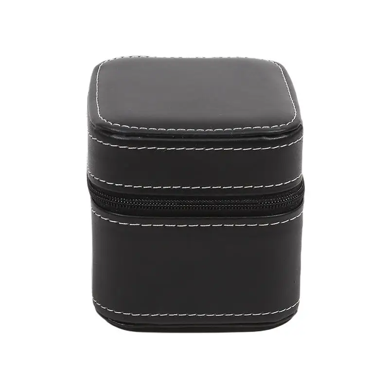 Travel Watch Case ⌚ Single Watch Case – Leather Watch Travel Case with Removable Cushion – Portable Square Jewelry Storage Organizer Box for Wristwatch and Smartwatch Protection 8