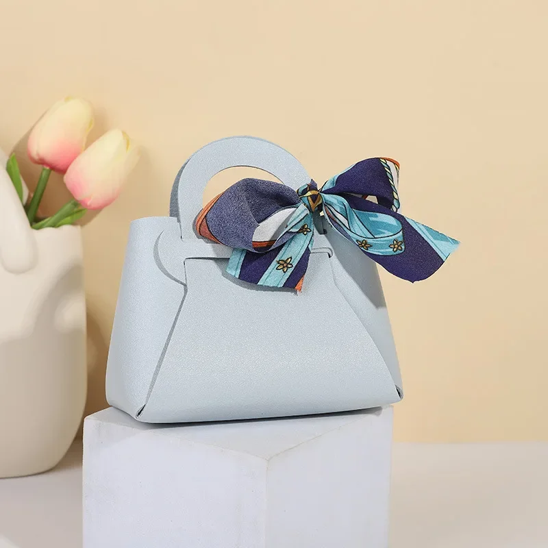 40pcs Leather Candy Gift Bags with Ribbon – Pink & Blue Wedding Favors, Baby Shower Guest Packaging Pouches, Luxury Party Gift Boxes for Candy, Chocolate, Cookies, Jewelry, and Special Event Distributions - 图片 12