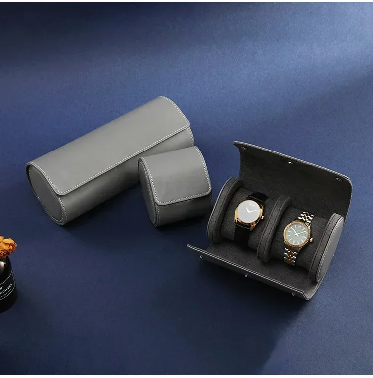 Travel Watch Organizer | PU Leather Watch Box and Pouch Organizer – Classic Travel Storage Case for Men and Women, Protective Watch Holder to Prevent Scratching and Oxidation, Elegant Leather Timepiece Gift and Display 25