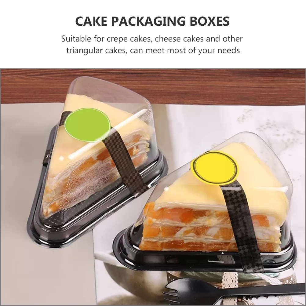 40PCS Triangular Sandwich and Dessert Boxes, Cake Slice Holders, Cupcake Containers and Blister Packaging, Perfect for Gifts, Parties, and Special Occasions, Durable, Factory Direct Supply 40PCS Triangular Sandwich and Dessert Boxes, Cake Slice Holders, Cupcake Containers and Blister Packaging, Perfect for Gifts, Parties, and Special Occasions, Durable, Factory Direct Supply 6
