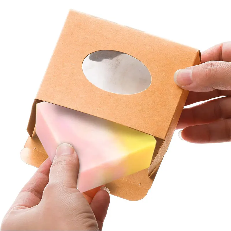 20/30Pcs Mini Kraft Paper Packaging Boxes with Transparent Window for Soap, Bakery Treats, Cookies, Wedding Party Favors, Handmade Candy Gifts, Recyclable Small Storage Cartons for Business & Home Use - 图片 5