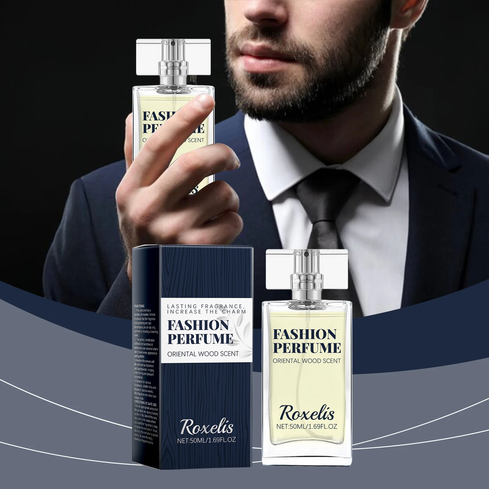 50ml Empty Glass Perfume Bottle with Matching Box, Refillable Transparent Container with Gold Cap, Elegant Packaging for Fragrance, Oil, or Cologne – Factory Direct Wholesale & Custom Printing 1