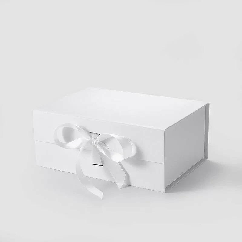 A5 Deep Luxury Magnetic Closure Gift Box – Custom Logo Rigid Packaging with Half Magnetic Flap, Matte Lamination, Eco-Friendly Foldable Design for Wedding, Birthday, and Business Gift Presentation - 图片 7