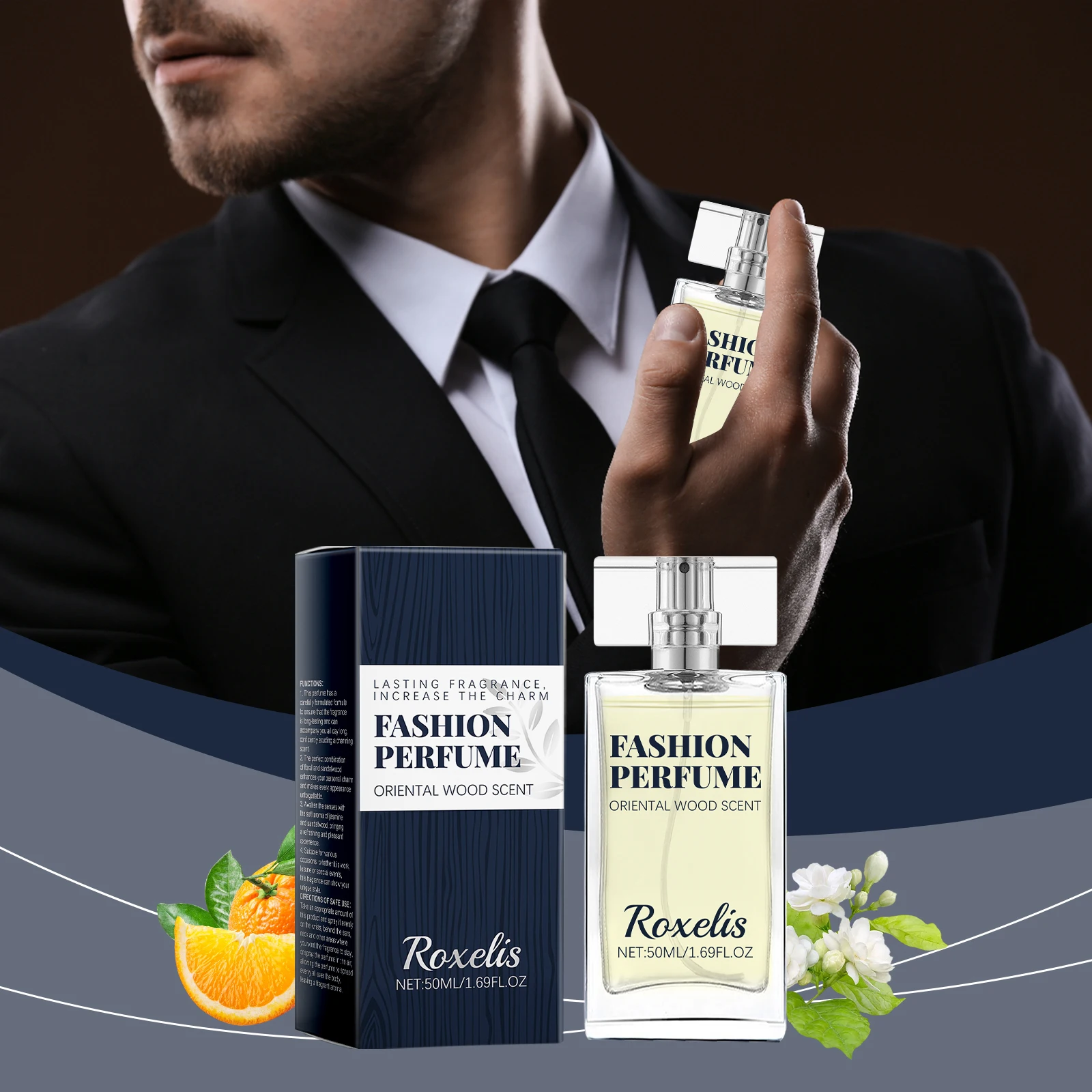 50ml Empty Glass Perfume Bottle with Matching Box, Refillable Transparent Container with Gold Cap, Elegant Packaging for Fragrance, Oil, or Cologne – Factory Direct Wholesale & Custom Printing