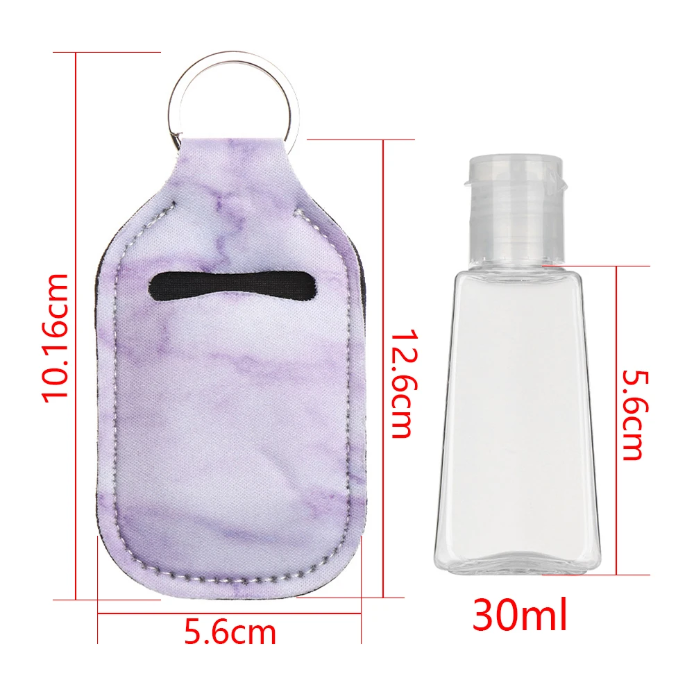 30ml Refillable Hand Sanitizer Bottle with Portable Keychain Holder – Compact Travel Container for Hand Gel, Liquid Sanitizer, Cosmetic Storage, Reusable and Leak-Proof Personal Hygiene Tool - 图片 6