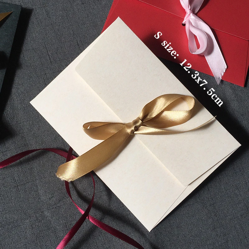 Large Flat Kraft Envelope Packaging Case, Premium Kraft Paper Gift Box for Scarves and Handkerchiefs, Wedding Party Gift Box, Multiple Sizes S/M/L with Ribbon Decoration, Elegant and Eco-Friendly Gift Packaging 9