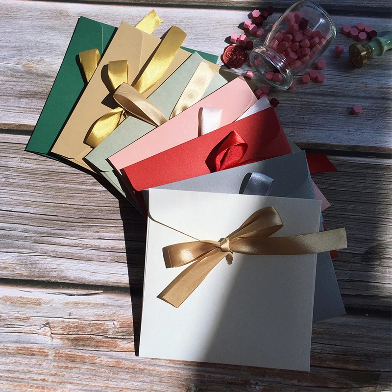 Large Flat Kraft Envelope Packaging Case, Premium Kraft Paper Gift Box for Scarves and Handkerchiefs, Wedding Party Gift Box, Multiple Sizes S/M/L with Ribbon Decoration, Elegant and Eco-Friendly Gift Packaging 15