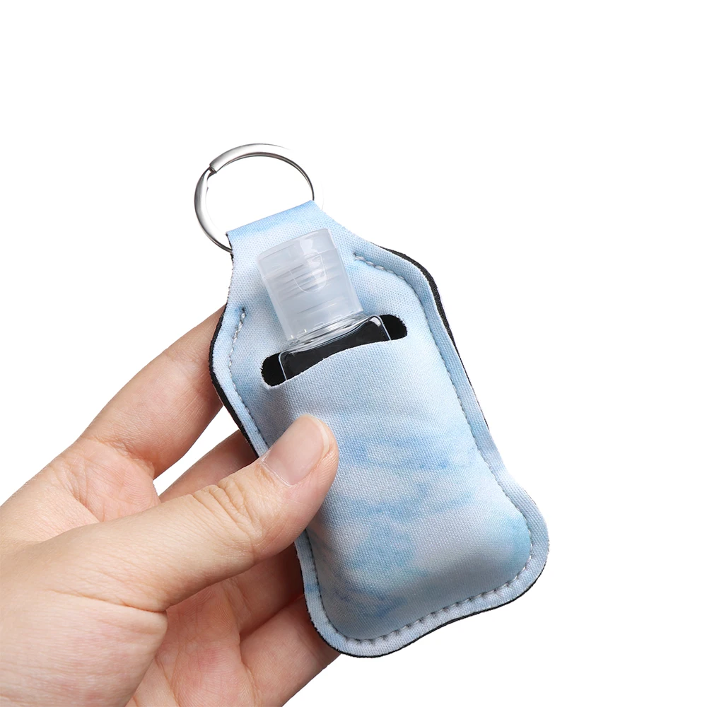 30ml Refillable Hand Sanitizer Bottle with Portable Keychain Holder – Compact Travel Container for Hand Gel, Liquid Sanitizer, Cosmetic Storage, Reusable and Leak-Proof Personal Hygiene Tool