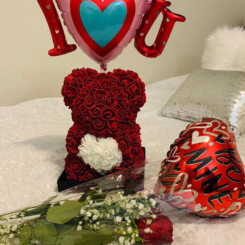 20/28cm Transparent PVC Gift Box for Rose Bear & Cake, Clear Plastic Display Case with Lid for Wedding, Birthday & Party Decorations, DIY Supplies, Reusable Present Box (No Ribbon)