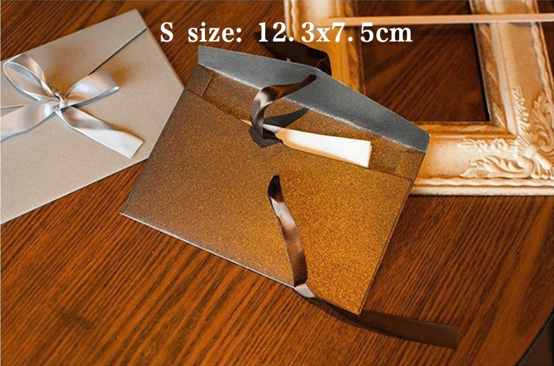 Large Flat Kraft Envelope Packaging Case, Premium Kraft Paper Gift Box for Scarves and Handkerchiefs, Wedding Party Gift Box, Multiple Sizes S/M/L with Ribbon Decoration, Elegant and Eco-Friendly Gift Packaging 11