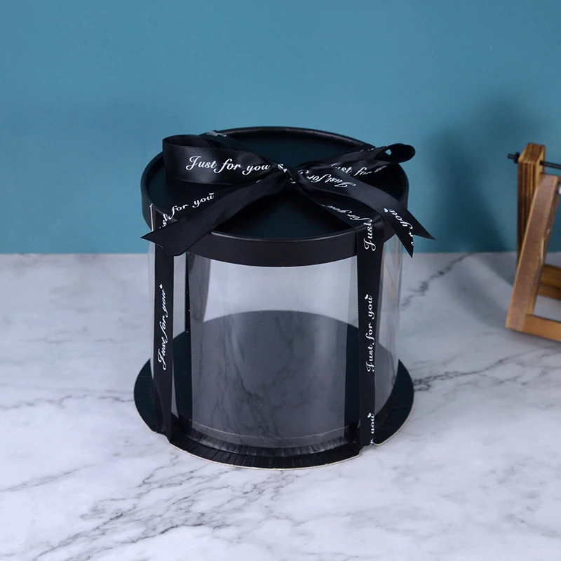 4/6 Inch PVC Clear Cake Boxes, Round Transparent Packaging Box for Birthday, Wedding, Anniversary, Party, Valentine’s Day Cake, Gift, or DIY Decoration Supplies 6