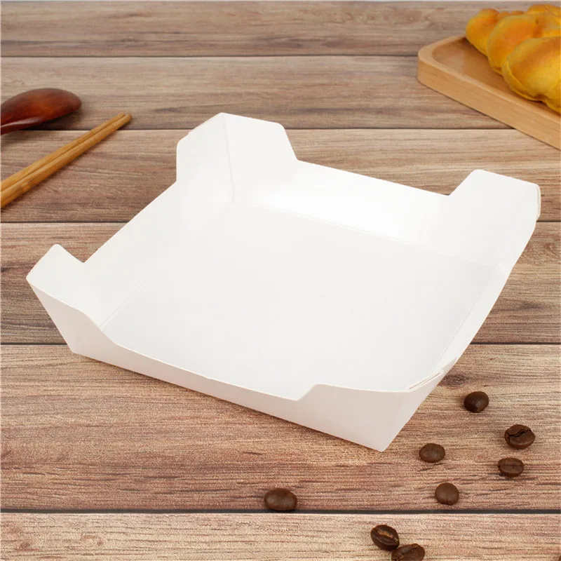 100pcs Fried Chicken Packaging Boxes with Wax Paper, Disposable Hamburger and Food Wraps, Bread Bags, Snack Packaging Boxes for Kitchen, Takeout, and Catering 8