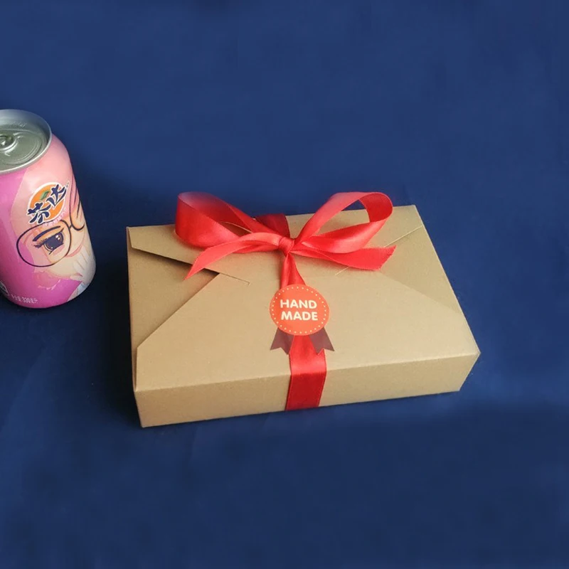 50pcs 19.5x12.5x4cm Envelope Kraft Paper Gift Box Packaging Display Box for Jewelry, Wedding, Candy, Food Storage, Eco-Friendly Paper Box Gift Packaging, Bulk Kraft Boxes for Parties and Events - 图片 2