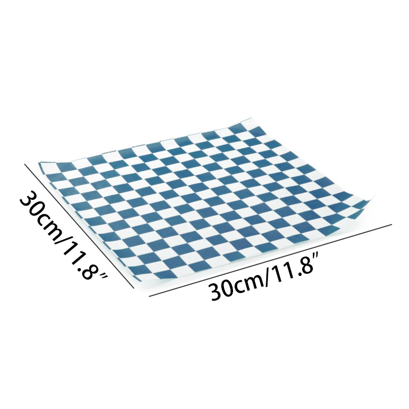 250–500PCS Checkered Food Wax Paper Sheets 12x12 Inch Grease Resistant Deli Wrap and Basket Liner Fast Food Wrapping Paper for French Fries, Burgers, Hot Dogs, Sandwiches, BBQ and Parties 9