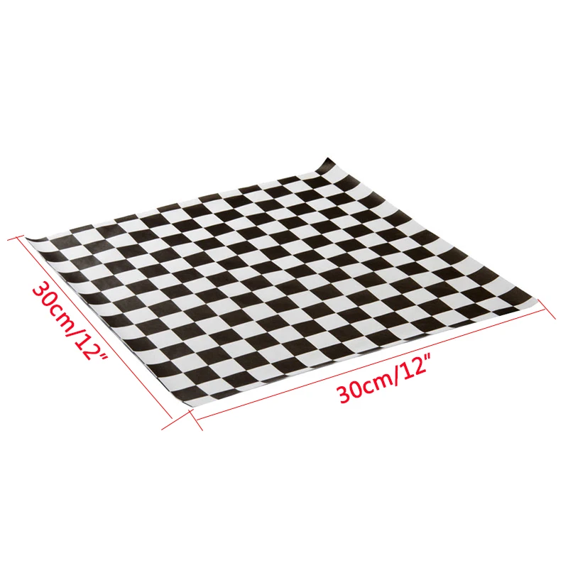 250–500PCS Checkered Food Wax Paper Sheets 12x12 Inch Grease Resistant Deli Wrap and Basket Liner Fast Food Wrapping Paper for French Fries, Burgers, Hot Dogs, Sandwiches, BBQ and Parties - 图片 5